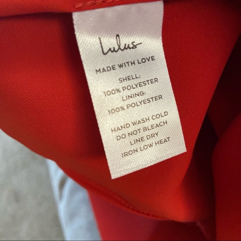 NWOT Lulus Reinette Rust Red Midi Dress - Picture 14 of 15